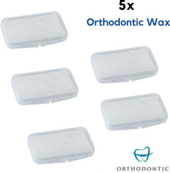 Een deel cliënt Droogte 5x Orthodontic Wax - Beugel wax - Zonder Smaak - Voordeelpak | bol.com