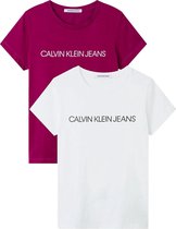 Calvin Klein Institutional T-shirt - Vrouwen - roze - wit