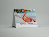 Cadeautip!  Flamingo Bureau-verjaardagskalender | Flamingo bureaukalender |Flamingo kalender 20x12.5 cm