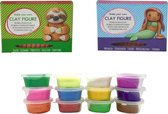 Knutselpakket | 2 Kleifiguurtjes & 12 Stuiterklei