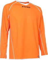 Patrick Girona105 Voetbalshirt Lange Mouw Heren - Oranje / Wit | Maat: L