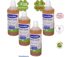 Savon Noir Traditionele Vloeibare Marseille zwarte huishoud zeep 3x1 Liter plus 1 GRATIS. Multifunctioneel schoonmaakmiddel. Biologisch afbreekbaar