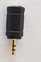HQ 2.5mm Jack male to 3.5mm jack female adapter