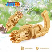 JUST23® Bellenblaas pistool - Bellenblazer - Bellenblaasmachine voor kinderen - Bubble gun - Goud - Incl. Batterijen
