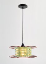 Hanglamp Spool Light Green - Verlichting - Industriële Hanglamp - Hanglamp industrieel - Plafond lamp - Koper - Groen - Ø30cm - Dutch Design - Studio MRTS - Incl. Lichtbron - LED