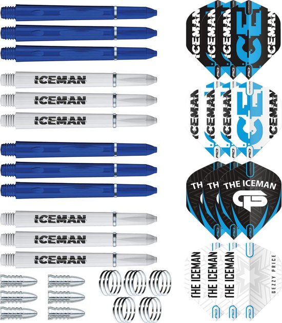 Fléchettes Red Dragon Gerwyn Price Iceman – 22 Grammes – Pointe Acier – Neuves