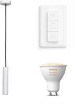 Ztahl Salerno hanglamp - LED - wit - 1 lichtpunt - Incl. Philips Hue White Ambiance Gu10 & dimmer