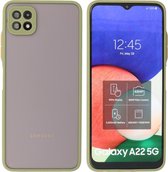 Samsung Galaxy A22 5G Hoesje - Back Cover Telefoonhoesje - Groen