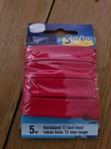 Sorbo 5m Biaisband 12mm Rood