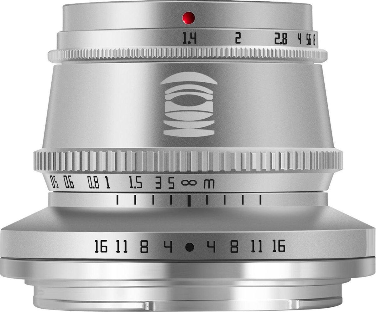 TT Artisan - Cameralens - 35 mm F1.4 APS-C voor Nikon Z-vatting, zilver