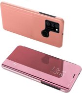 Clear View Case cover voor Samsung Galaxy A12 / Galaxy M12 roze