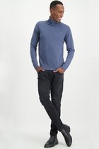 Haze & Finn Trui Knit Rollneck Melange Mc16 0221 Vallarta Blue Mannen Maat - L