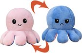 Mood octopus - XL mood octopus - 26 cm - XL Blauw Rood - Octopus knuffel - Knuffel - Mood knuffel - TIKTOK - Tiktok knuffel - NEW MODEL - LIMITED EDITION - Pluche knuffel - Knuffel