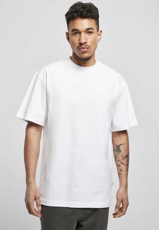 Urban Classics - Organic Tall Heren T-shirt - 5XL - Wit