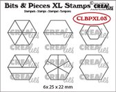 Crealies - Bits & Pieces Xl Tampons Hexagones