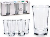Shotglazen Set - Shotglas - Glas - 6 stuks - 50ml