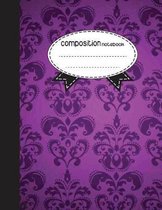 Composition Notebook, 8.5 x 11, 110 pages: Boho Style