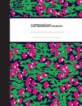 Composition Notebook: 8.5 x 11, 110 pages: Flower Art