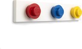 LEGO Iconic Wandhanger Kapstok - Rood, Blauw, Geel - 33,4x6,5x4,5cm - Polypropyleen