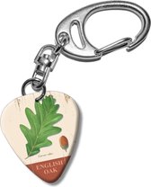 Plectrum sleutelhanger Engelse Eik