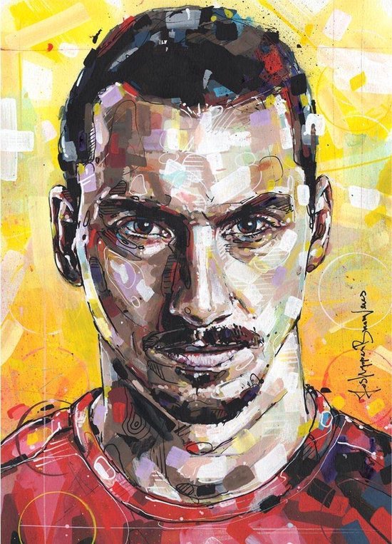 Zlatan Ibrahimovic - Fotokwaliteit Poster - 70 x 100 cm