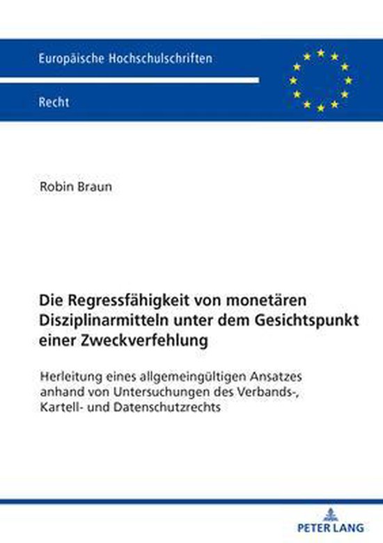 Europaeische Hochschulschriften Recht-Die Regressfaehigkeit  ... - cover