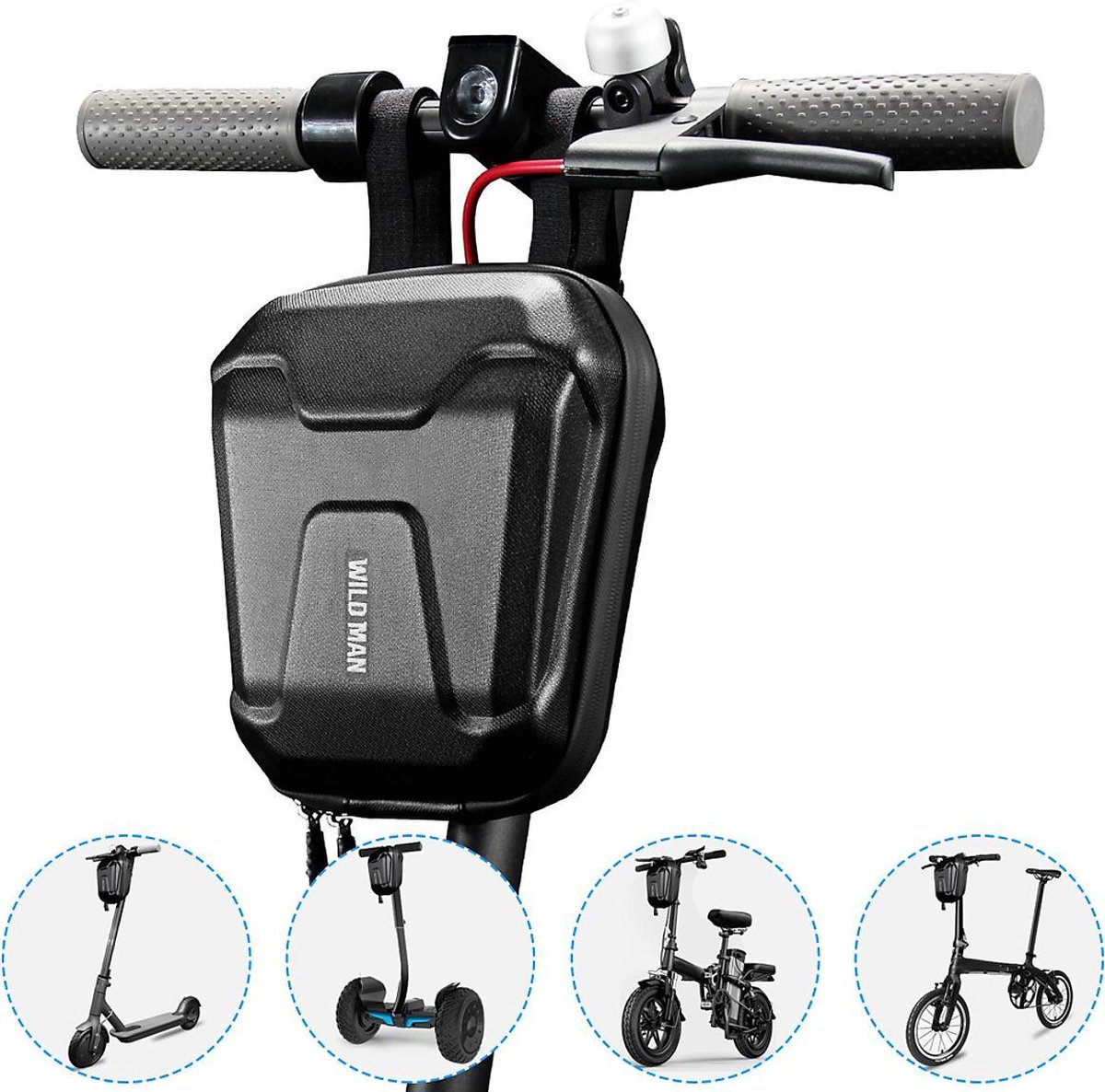 2.5L Tas elektrische step, extra sterke stuurtas, elektrische scooter, fiets, vouwfiets, mountainbike, Segway etc, waterdicht