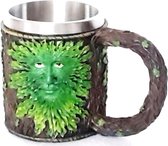 Nemesis Now - Decoratieve drinkbeker - Green man - Spirituele drinkbeker - Heart of the Forest - ca. 350ml