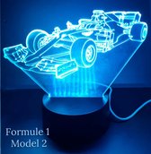 "Formule 1 - model 2"  3D led lamp