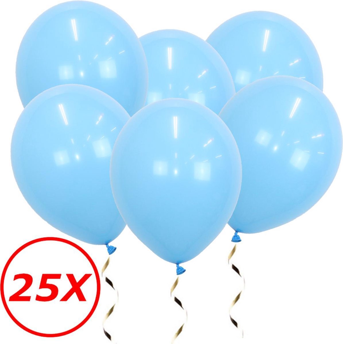 Lichtblauwe Ballonnen Gender Reveal Babyshower Versiering Verjaardag Versiering Blauwe Helium Ballonnen Feest Versiering 25 Stuks - BTH