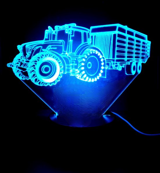 NJKA BOX - Lampe LED 3D TRACTEUR 2