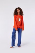 Woody pyjama meisjes/dames - oranje - ijsbeer - 212-1-BSL-S/546 - maat XXL