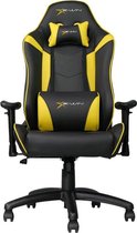 E-win Knight series Ergonomic Gaming Stoel - Luxe Gaming Bureaustoel – Gaming Chair - Kantelfunctie - Hoogte Verstelbaar - Nek- en Rugkussen - Kunstleer – Geel / Zwart