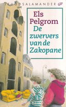 Boekcover met de titel 'De zwervers van de Zakopane' en een illustratie van kinderen bij een gebouw.
