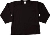 WDLS- Baby shirt- lange mouw- Zwart- Maat 92/98