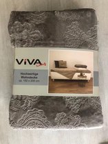 Woondeken zacht fleece - Eric Kuster  - Taupe - 150x200 cm