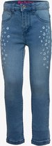 TwoDay meisjes jeans met luipaardprint - Blauw - Maat 98