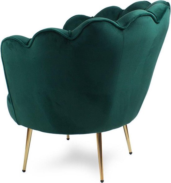 2-Zitsbank Sofa blauw 150 cm - met zachte vulling, gewatteerde rugleuning, met gouden pootjes, in velours stof - zitplaats voor woonkamer, gastenkamer, kleine bank, woondecoratie