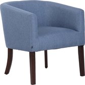 Fauteuil - Stoel - Stof - Donkere poten - Blauw