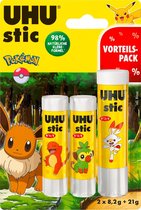 UHU - lijmstiften - Pokémon - 1 x 21 gram + 2 x 8,2 gram