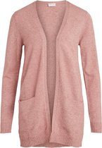 VILA VIRIL OPEN L/S KNIT CARDIGAN NOOS Old Rose Dames Vest - Maat L