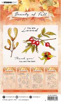 Clear stamps A6 Beauty of fall - Rose hips nr. 64