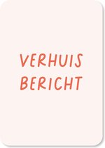 Set Verhuiskaarten (10 stuks) - Verhuisbericht - Roze - Wenskaart - A6 - Kaartenset - Verhuizen - Verhuiskaart -
