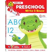 School Zone Preschool Write & Reuse Workbook