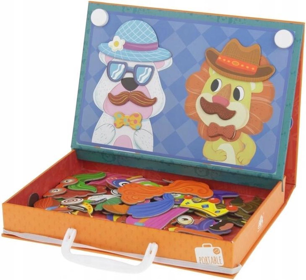 Puzzle magnétique en bois Jouet, jouets d'artisanat pour tout-petits Jeux  de puzzle de voyage éducatifs Double face Chevalet de dessin pour garçons  et filles