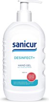 Sanicur Desinfect+ | Desinfecterende Hangel 500ml | met 80% alcohol / 80% ethanol