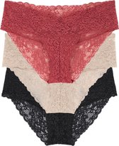 Dorina Dames slip 3-pack Kant - Lana - XL