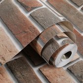 3D driedimensionaal imitatie baksteen retro behang, afmeting: 0,53x10m (860101)