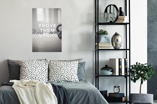 Poster Spreuken - 'Prove them wrong' - Quotes - Sport - 60x90 cm