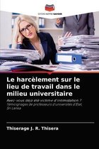 Le harcelement sur le lieu de travail dans le milieu universitaire